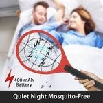 product_image_name-Generic-Rechargeable Electric Mosquito Killer Racket - Powerful Handheld Bug Zapper & Fly Swatter with LED Light-2