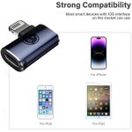 product_image_name-Generic-USB Type C to iOS Adapter for iPhone 14 13 12 11 Pro Max XR Fast Charging Data Cable Converter (USB C to 8 Pin Adapter, 27W, 90 Degree Elbow)-3