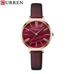 Curren Bold Design For Ladies With Red Dial