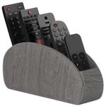 product_image_name-Generic-PU Leather Remote Control Holder Storage – Multi-Compartment Desktop Organizer for Remotes & Accessories-2