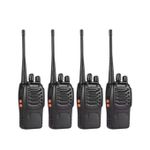 Baofeng Easy to Operate 4 Pieces of BF-888S Walkie Talkie 2-Way Radio Calls Reliable 3-5KM Long Range Rechargeable Portable Handheld Transceiver for Security, Events, Travel, Construction and Outdoor Calls