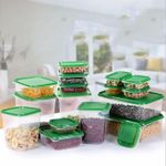 product_image_name-Generic-17Pcs Stackable Food Storage Containers with Lids for Food Preparation or Storage-4