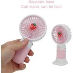 product_image_name-Generic-2 IN 1 Mini Fan Mini Usb Rechargeable Handheld  Portable mini Fan -3