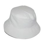 product_image_name-Fashion-Plain All White Bucket Hat-2