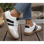 product_image_name-SHEIN-Women's Plus Size Soft Comfy Lace Up Sneakers-5