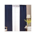 product_image_name-Generic-NAVY BLUE CURTAINS 2Pcs (1.5m each) with 2M WHITE SHEER For living room window and door With HEAVY Sheer Option-3