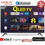 product_image_name-Vitron-HTC4300QFS 43 inch QLED TV Frameless Bluetooth Enabled Full HD Smart Android & Digital TV Television Inbuilt Decoder, Wi-Fi connectivity, Netflix Youtube App Store (1 Year Warranty)+ FREE TV GUARD+ WALL BRACKET-4