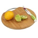 product_image_name-Generic-Round Wooden Bamboo Chopping Board Cutting Board With Handle-1
