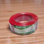 EVINCAB EVIN Premium Red 2.5mm Single Core Solid Copper Wire Heat Resistant Indoor Wiring Cable