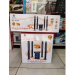 Nunix 5.1 Channel Multimedia Speaker System with Bluetooth, FM, USB, and RGB LED Effects