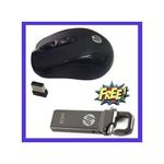 HP Wireless Mouse -Black + Free Flash Disk 64GB.