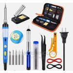 Soldering Iron Kit, 60W Solder Gun Station Adjustable Temper