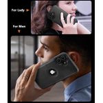product_image_name-Generic-Black Full Flexible Classic PU Soft Leather Cover Case for iPhone 16-5