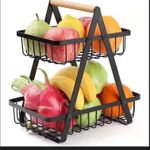 product_image_name-Generic-2 Layer Metallic Fruit & Vegetable Rack-1