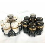 product_image_name-Generic-7PCS Marble Rotating Spice Jar Set with Stand-1