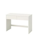 product_image_name-LASA-Compact White Vanity Desk with Flip Mirror & Storage Drawers Wh-2ddrestab-1