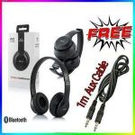 P47 CLEAR SOUND Stylish Bluetooth Headphone + Free 1m Aux Cable