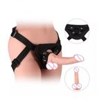 Black Strap~on With Brown Dildo