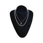 product_image_name-Fashion-2 Piece Layered Padlock Chain Necklace Set - Gold Coated-2