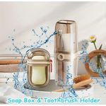 PORTABLE TRAVEL SOAP BOX AND TOOTHBRUSH HOLDER 