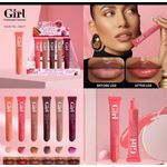 3pcs Girl lip gloss + 3pcs Lip liner
