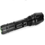 USB Rechargeable LED Torch and Flashlight with Waterproof Design, Zoom Function, and High Lumens