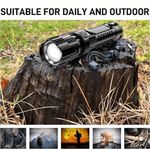product_image_name-KnMn-Bright LED Rechargeable Flashlight 3 Lighting Modes, High Low Strobe, USB Cable Included-4