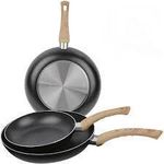 product_image_name-Generic-Deep Concave Non-Stick Stir Fry Wok Pan With Induction Base And Heat Resistant Wood-Look Handle, Premium Forged Aluminium Deep Skillet Cookware With PFOA-Free Coating And Multi-Stove Compatibility-1