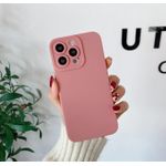 ORIGINAL SILICONE SHOCK PROOF BACK CASE COVER FOR IPHONE 16 PRO SOFT BACK CASE BLACK 