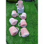 6pcs Pearl Marble Porcelain Tea/ Coffee Mugs