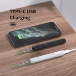 product_image_name-Generic-Smart Visual Ear Cleaner With Camera & LED Light – Ear Wax Removal Tool Kit With Accessories. Black and White-4