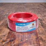 Evin Red 2.5mm Single Core Resistant to Moisture Flame Retardant Wiring Cable 