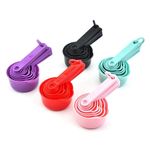 product_image_name-Generic-11 Pcs Plastic Measuring Spoons and Measuring Cups Set for Home Kitchen Baking Cooking-1