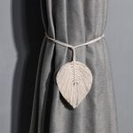 product_image_name-Generic-2-Pack Curtain Tiebacks, Bohemian Style Braided Ropes - White-6