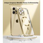 product_image_name-Generic-iPhone 14 Pro Phone Case, Gold Electroplated Clear Case with Magnet for Magsafe & Wireless Charging Support for Second Device-4