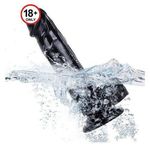 Black Dildo with Lifelike Shaft and Ultra Soft Balls,Dildo with Strong Suction Cup, Silicone Dildo for Men & women G spot Stimulator