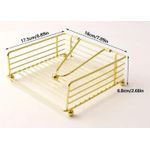 product_image_name-Generic-Modern metallic napkin/ serviettes holder, with flip close and bamboo base for kitchen counter top ,dinning and countertop decor-2