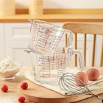 product_image_name-Generic-1pc High Temperature Resistant Glass Measuring Cup With Scale And Handle-3