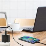 product_image_name-Generic-Samsung S22 Ultra 25W Fast Charger with USB Type C To C Cable, Quick Charge Power Adapter - Black-3