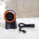 Main-one Wired Connection Stable Performance 1D & 2D Desktop Table Mount Laser Barcode Scanner Reader 