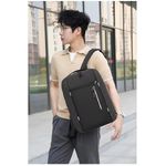 product_image_name-Fashion-3 In 1 Men's Backpack Laptop Backpack Business Bag Men's Canvas Bag Student Bag With USB Port-2