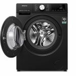 Hisense WD5S1245BB Washer And Dryer 12KG/8KG – Front Load, Inverter Motor, Steam Wash, Fully Automatic – Black