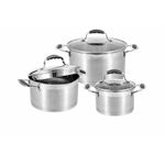 Heavy Duty Stainless Steel Casserole Pots With Covers