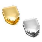 product_image_name-stainless steel-2pcs Silver + Gold Tooth Caps Fun Grillz Adjustable Removable Quick Fix-2