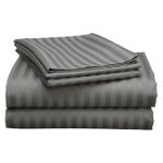 TC Luxury Stripped Cotton/Satin Bedsheets (Size 6*6)
