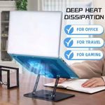 product_image_name-Generic-Laptop Stand – 360° Rotating Base, Adjustable Height Cooling Stand With Dual Fans-3