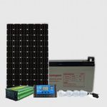 Sunnypex Solar Fullkit 100watts Solar Panel + 80AH Battery + 300w Powerful Inverter + 10 Amp Charge Controller + 4 Energy SavingBulbs.