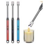 product_image_name-Generic-USB Rechargeable Electronic Arc BBQ Lighter Windproof, Flameless Ignition Lighter For Kitchen, Barbecue, Candles, Camping Fire Place, Gas Stove Lighter-1