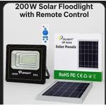 DLIGHT DP-8200 200W Solar Floodlight with Remote Control – Bright, Reliable, and Energy-Saving