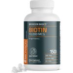 product_image_name-Bronson-Biotin Vitamin B7 Supplement. Supports Healthy Hair, Skin & Nails & Energy Production 5000mcg. High Potency Beauty Support. 150 Tablets.-2